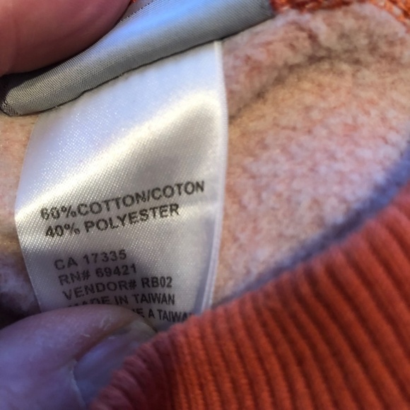 Vintage Reebok large man’s orange sweatshirt, used but in good shape - Picture 4 of 5